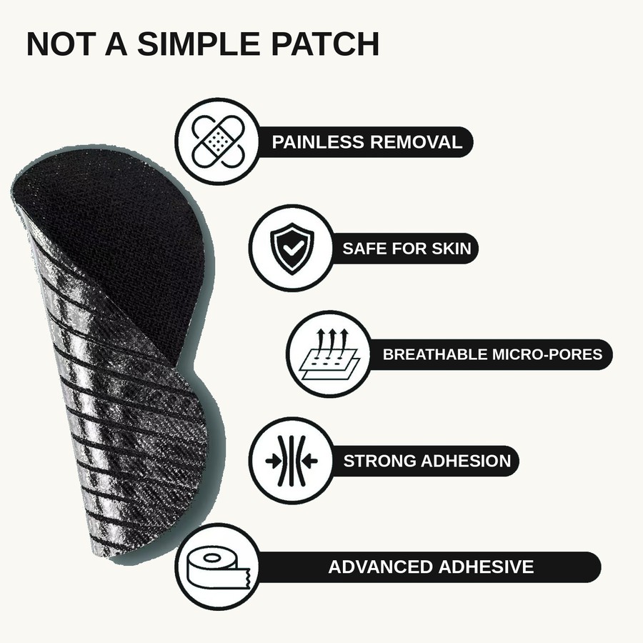 GripNight strip — painless removal, safe for skin, breathable micro-pores, strong adhesion, advanced adhesive