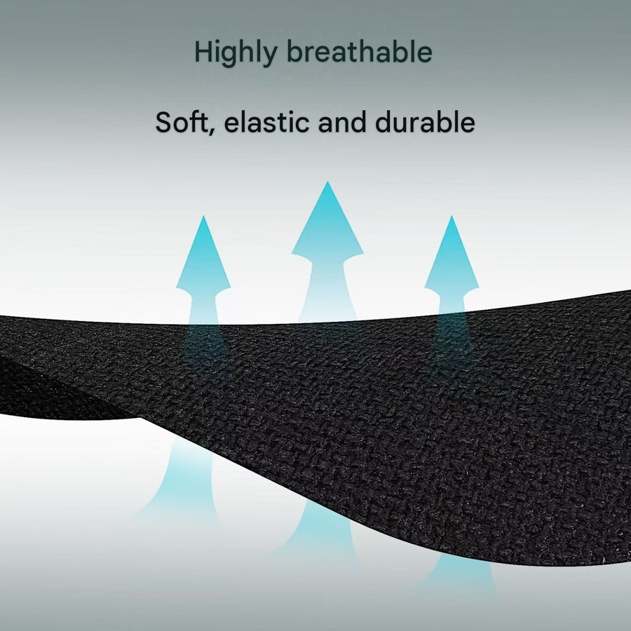 Close-up of the GripNight fabric showing it is highly breathable, soft, elastic and durable